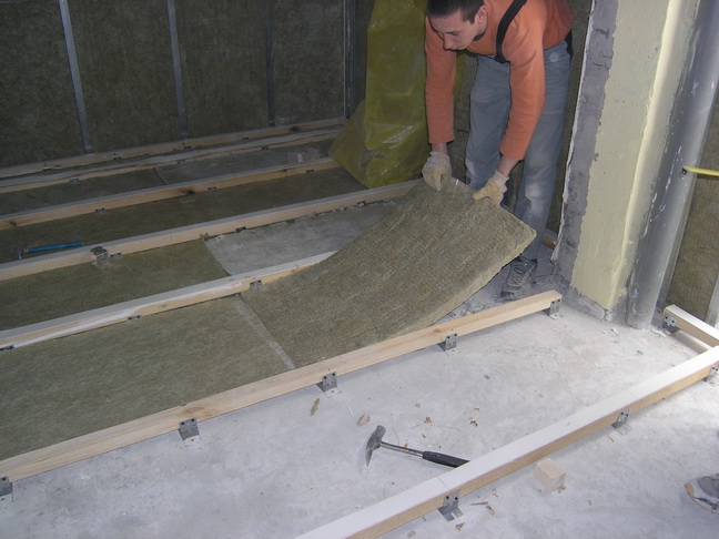 Плавающий пол Vibrofix + AcousticWool.JPG